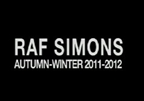 Raf Simons Fall 2011.12 Mens