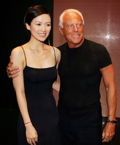 章子怡與Giorgio Armani