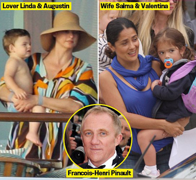 Francois-Henri Pinault與他的太太、著名墨西哥裔好萊塢影后Salma Hayek